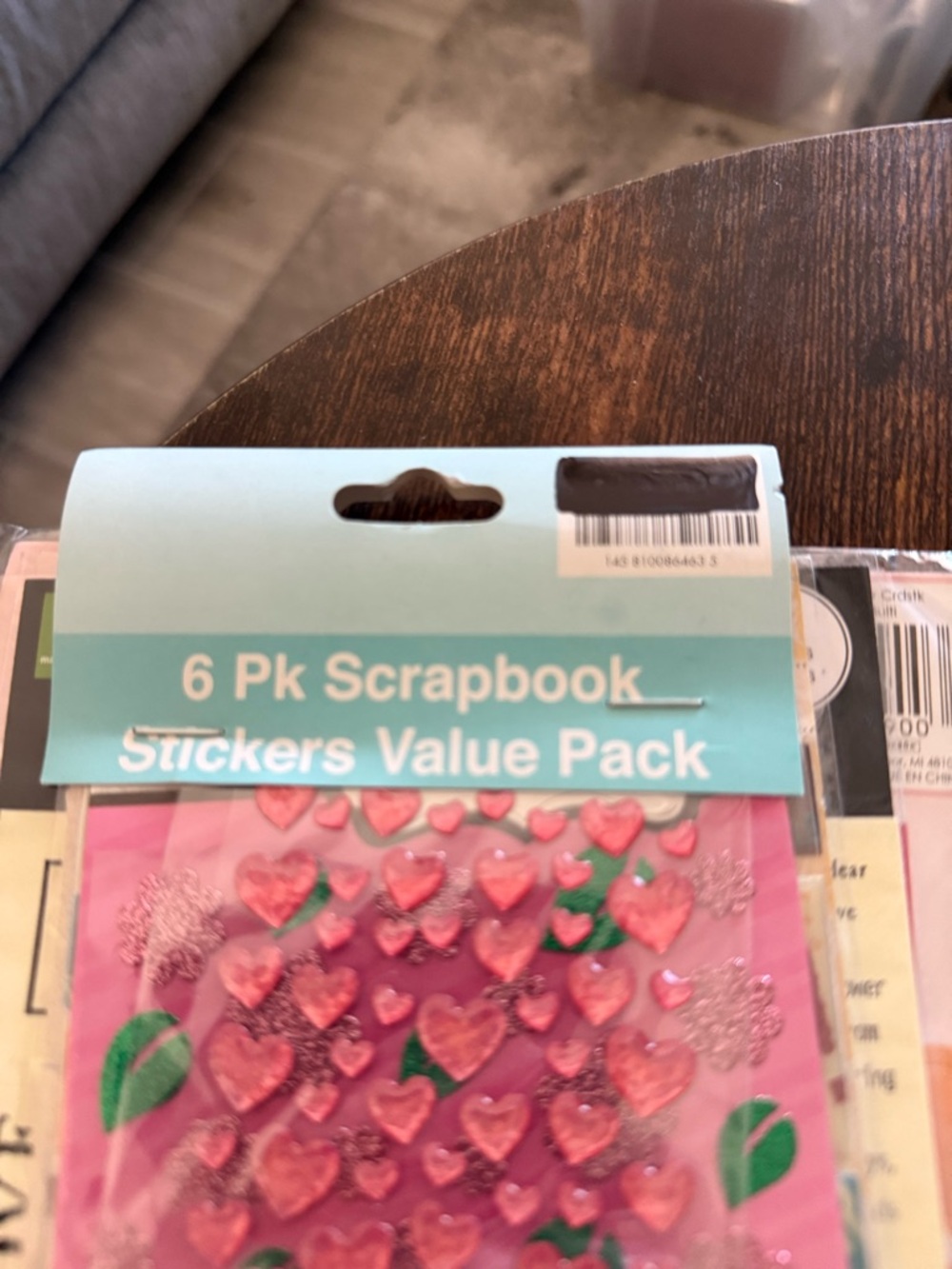 Scrapbook Sticker Pack - 6 Pc Value Set - Picture 8 of 12